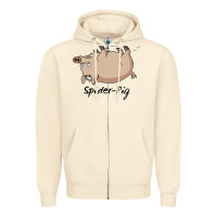 Sandshell Spider Pig Zipper Hoodie - DesigneFamous