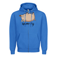 True Royal Spider Pig Zipper Hoodie - DesigneFamous