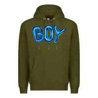 Army Green Balloon Boy Premium Hoodie - Artiststas