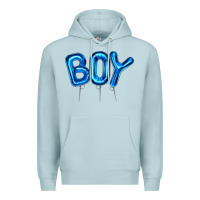 Blue Mist Balloon Boy Premium Hoodie - Artiststas