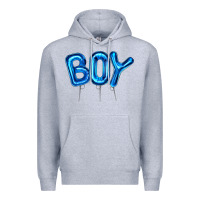 Heather Grey Balloon Boy Premium Hoodie - Artiststas
