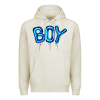 Oatmeal Heather Balloon Boy Premium Hoodie - Artiststas