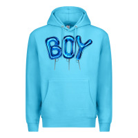Ocean Blue Balloon Boy Premium Hoodie - Artiststas