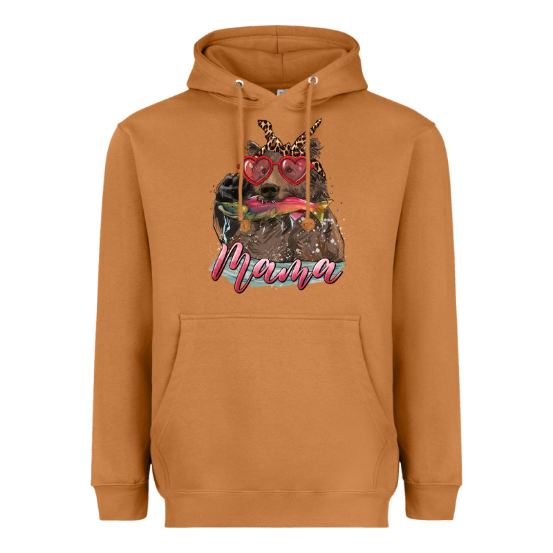 Mother's Day Glasses Leopard Bandana Mama Bear Hunting Fish Heavyweight Hoodie by RanaPortraitStore | Teevron
