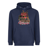 Navy Mother's Day Glasses Leopard Bandana Mama Bear Hunting Fish Heavyweight Hoodie - RanaPortraitStore