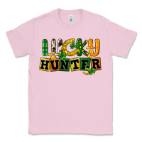 Bubblegum Pink Lucky hunter St. Patrick's Day Classic Tee - CowGirlArtShop