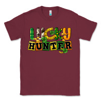 Burgundy Lucky hunter St. Patrick's Day Classic Tee - CowGirlArtShop
