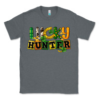 Charcoal Heather Lucky hunter St. Patrick's Day Classic Tee - CowGirlArtShop