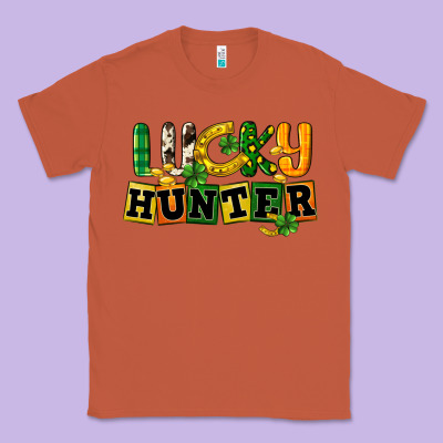 Lucky Hunter St. Patrick's Day Classic Tee Designed By Cowgirlartshop