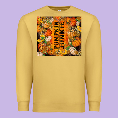 Pumpkin Junkie Premium Sweatshirt Designed By Ranaportraitstore