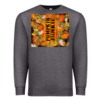 Charcoal Heather Pumpkin Junkie Premium Sweatshirt - RanaPortraitStore