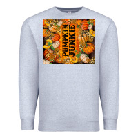 Heather Grey Pumpkin Junkie Premium Sweatshirt - RanaPortraitStore