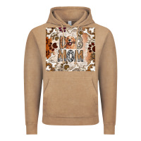 Vintage Coffee Dog Mom Vintage Hoodie - CowhideDigitalArt