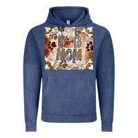 Vintage Denim Dog Mom Vintage Hoodie - CowhideDigitalArt