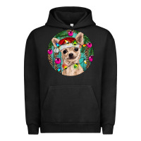 Pigment Black Christmas Chihuahua Urban Hoodie - RanaPortraitStore