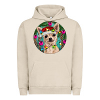 Pigment French Oak Christmas Chihuahua Urban Hoodie - RanaPortraitStore