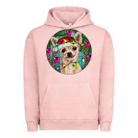Pigment Salmon Christmas Chihuahua Urban Hoodie - RanaPortraitStore