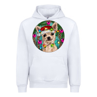 White Christmas Chihuahua Urban Hoodie - RanaPortraitStore
