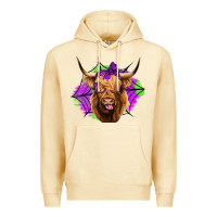 Pina Colada halloween highland cow Premium Hoodie - Jasminsmagicworld