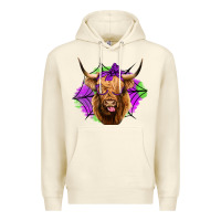 Sandshell halloween highland cow Premium Hoodie - Jasminsmagicworld