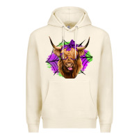 Tofu halloween highland cow Premium Hoodie - Jasminsmagicworld