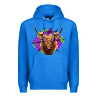 True Royal halloween highland cow Premium Hoodie - Jasminsmagicworld