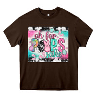 Chocolate Brown Oh for peeps sake with cowhide tumbler Easter Day Heavy Core Tee - HowdyJamesFarm
