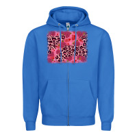 True Royal valentine's day roses leopard background Zipper Hoodie - JahusDesignShop