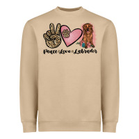 Mushroom peace love labrador Heavyweight Sweatshirt - JahusDesignShop