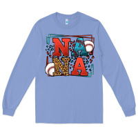 Colony Blue Baseball nana leopard frame Long Sleeve Tee - LillyAllenDesigns