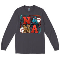 Smoke Baseball nana leopard frame Long Sleeve Tee - LillyAllenDesigns