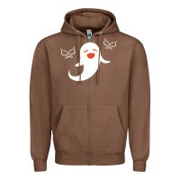 Chestnut genshin impact hu tao  spirit ghost art lightweight Zipper Hoodie - DesigneFamous