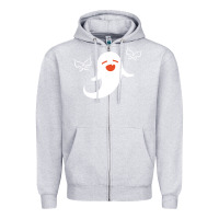 Heather Grey genshin impact hu tao  spirit ghost art lightweight Zipper Hoodie - DesigneFamous