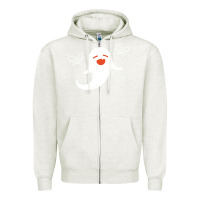 Oatmeal Heather genshin impact hu tao  spirit ghost art lightweight Zipper Hoodie - DesigneFamous
