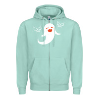 Seafoam genshin impact hu tao  spirit ghost art lightweight Zipper Hoodie - DesigneFamous
