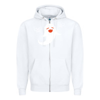 White genshin impact hu tao  spirit ghost art lightweight Zipper Hoodie - DesigneFamous