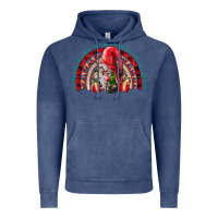 Vintage Denim Christmas Gnome Vintage Hoodie - CowhideDigitalArt