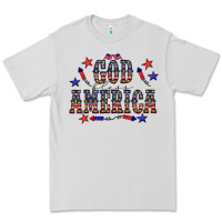 Dove Grey 4 july god bless america western Premium Tee - CowCowDesign
