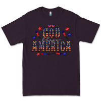 Plum 4 july god bless america western Premium Tee - CowCowDesign