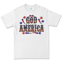 White 4 july god bless america western Premium Tee - CowCowDesign