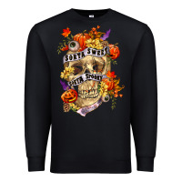 Black Sorta sweet sorta spooky Premium Sweatshirt - RanaPortraitStore
