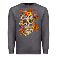Charcoal Heather Sorta sweet sorta spooky Premium Sweatshirt - RanaPortraitStore