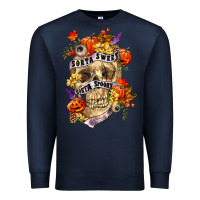 Navy Sorta sweet sorta spooky Premium Sweatshirt - RanaPortraitStore