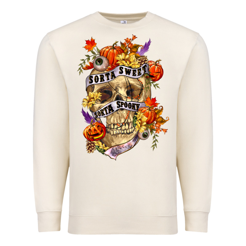 Sorta Sweet Sorta Spooky Premium Sweatshirt by RanaPortraitStore | Teevron