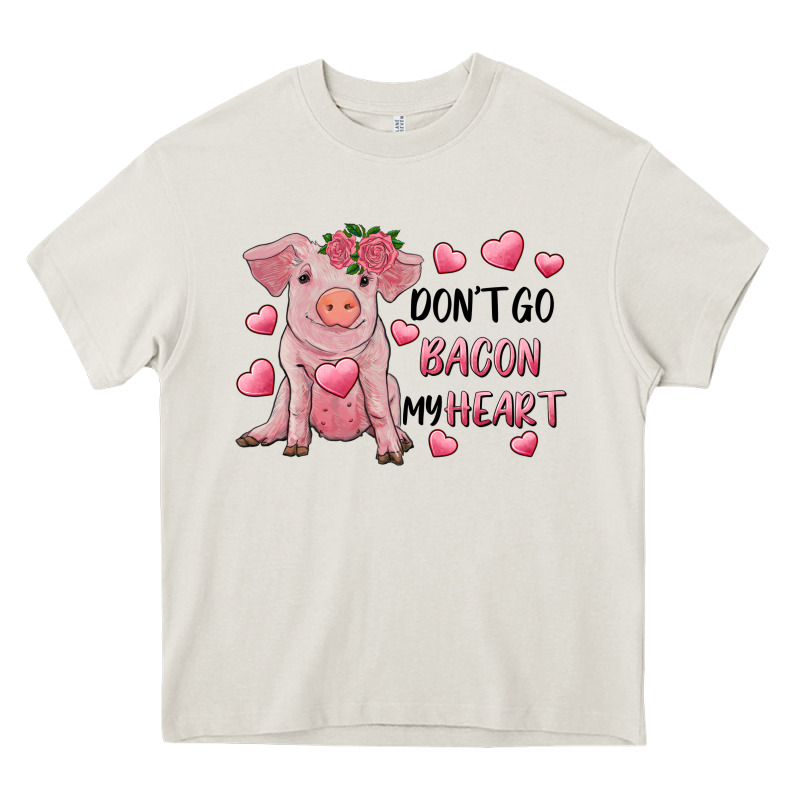 Valentine's Day Don't Go Bacon My Heart Heavy Core Tee by RanaPortraitStore | Teevron