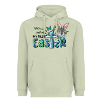 Matcha My First Easter Bunny Boy Heavyweight Hoodie - RanaPortraitStore