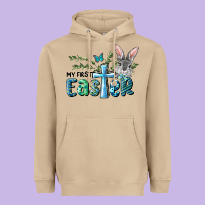 My First Easter Bunny Boy Heavyweight Hoodie Designed By Ranaportraitstore