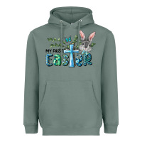 Sage My First Easter Bunny Boy Heavyweight Hoodie - RanaPortraitStore