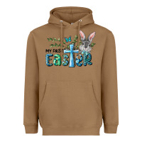 Toasted Coconut My First Easter Bunny Boy Heavyweight Hoodie - RanaPortraitStore