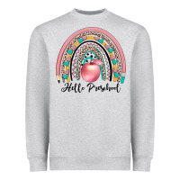Heather Grey hello preschool Heavyweight Sweatshirt - JahusDesignShop
